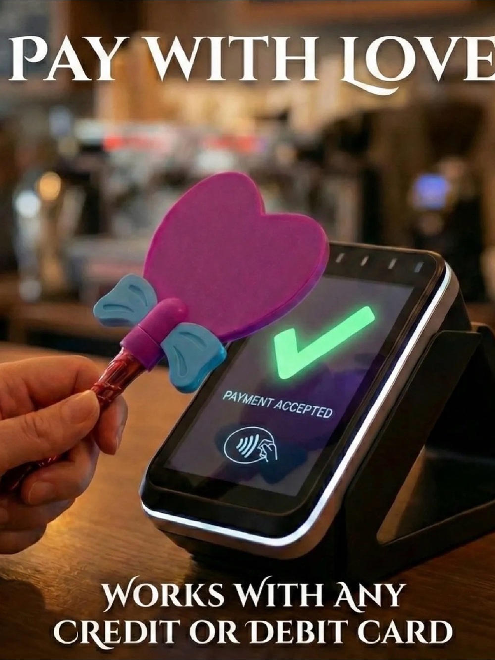 Tap & Pay Heart Wand